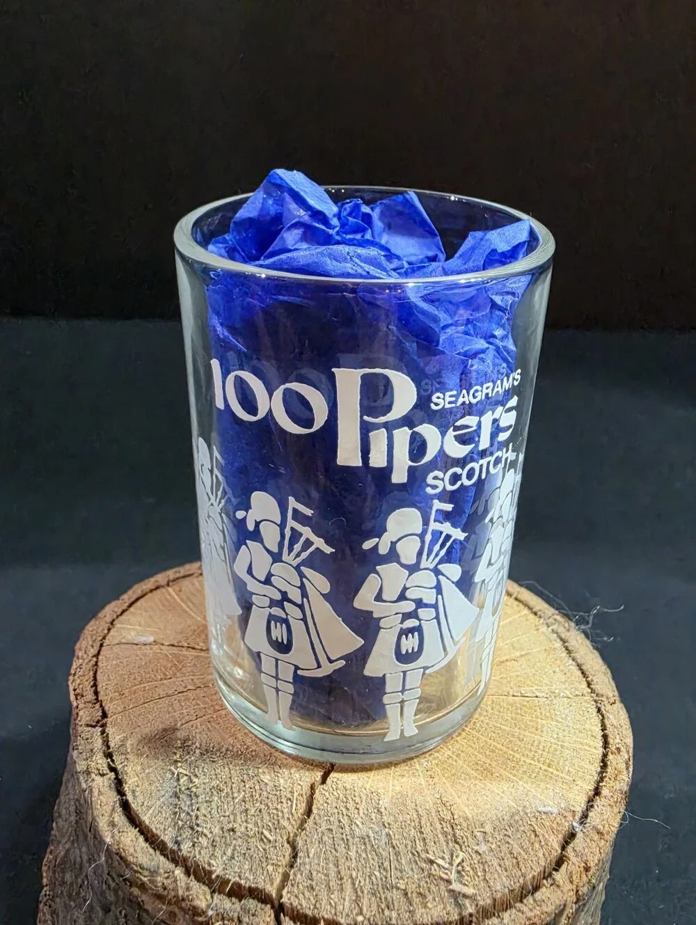Vintage Seagram's 100 Pipers Scotch Shot Glass